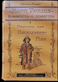 1898 Cover of Abenteuer und Fahrten des Huckleberry Finn